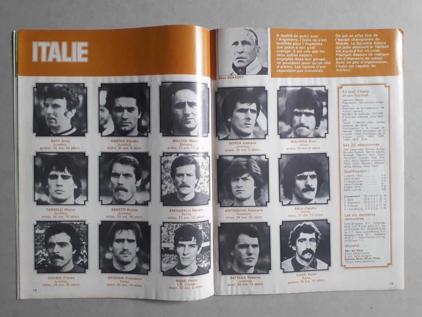 Mondial hors serie 2/1978 + poster A1 2