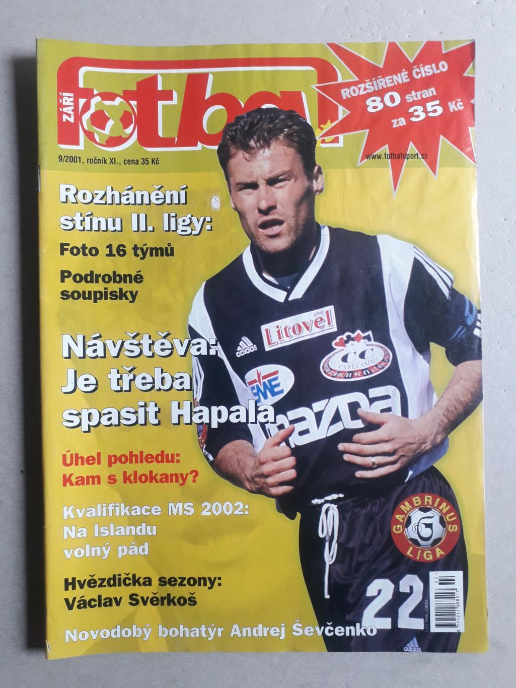 Fotbal sport 9/2001