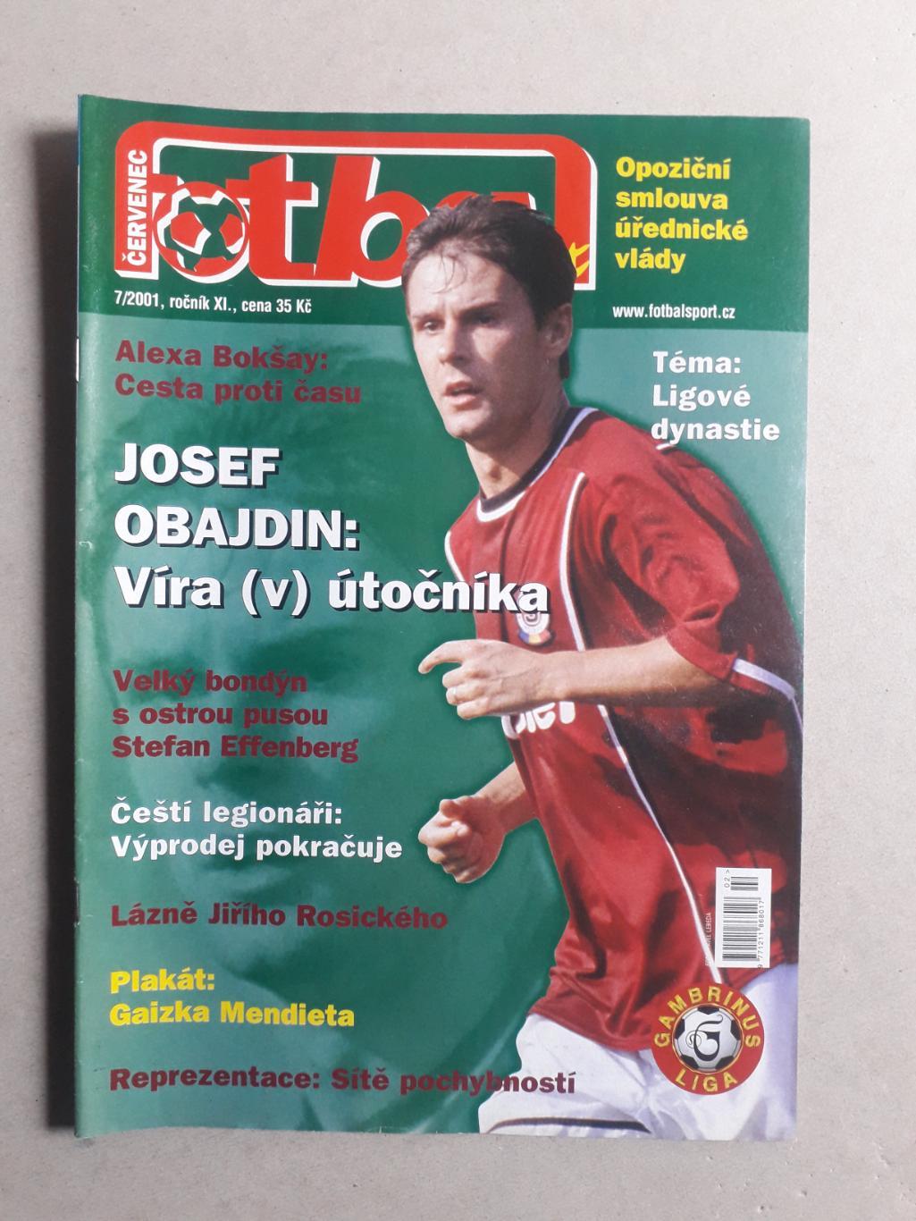 Fotbal sport 7/2001