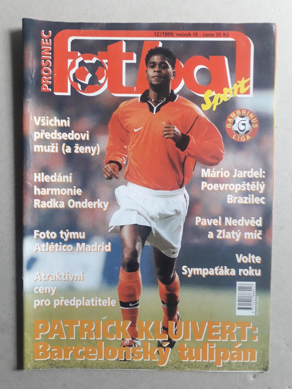 Fotbal sport 12/1999