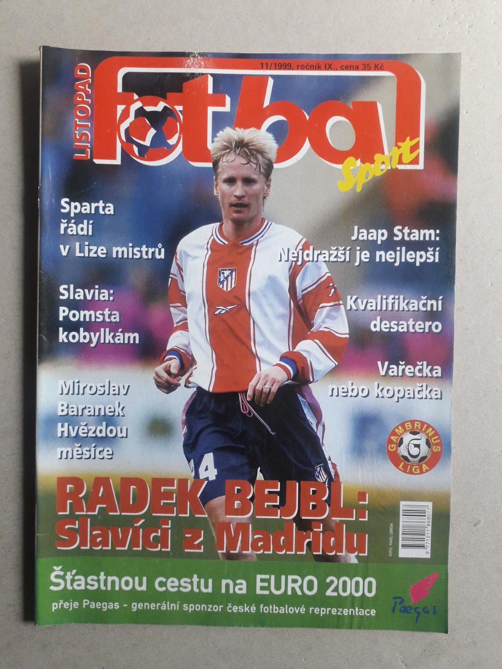 Fotbal sport 11/1999