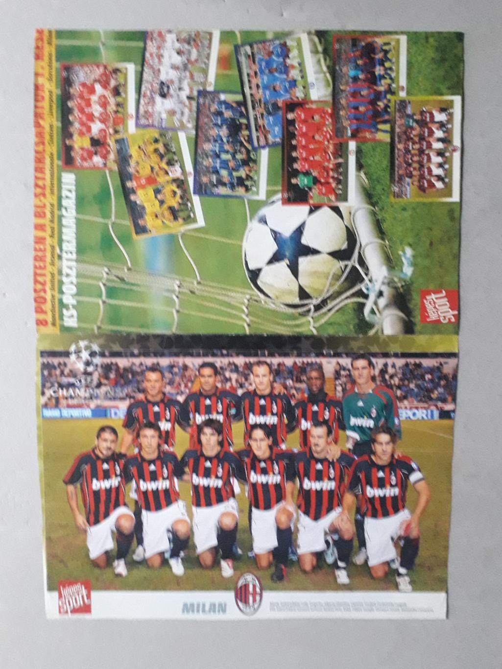 Poster A3- Manchester, AC Milano 1