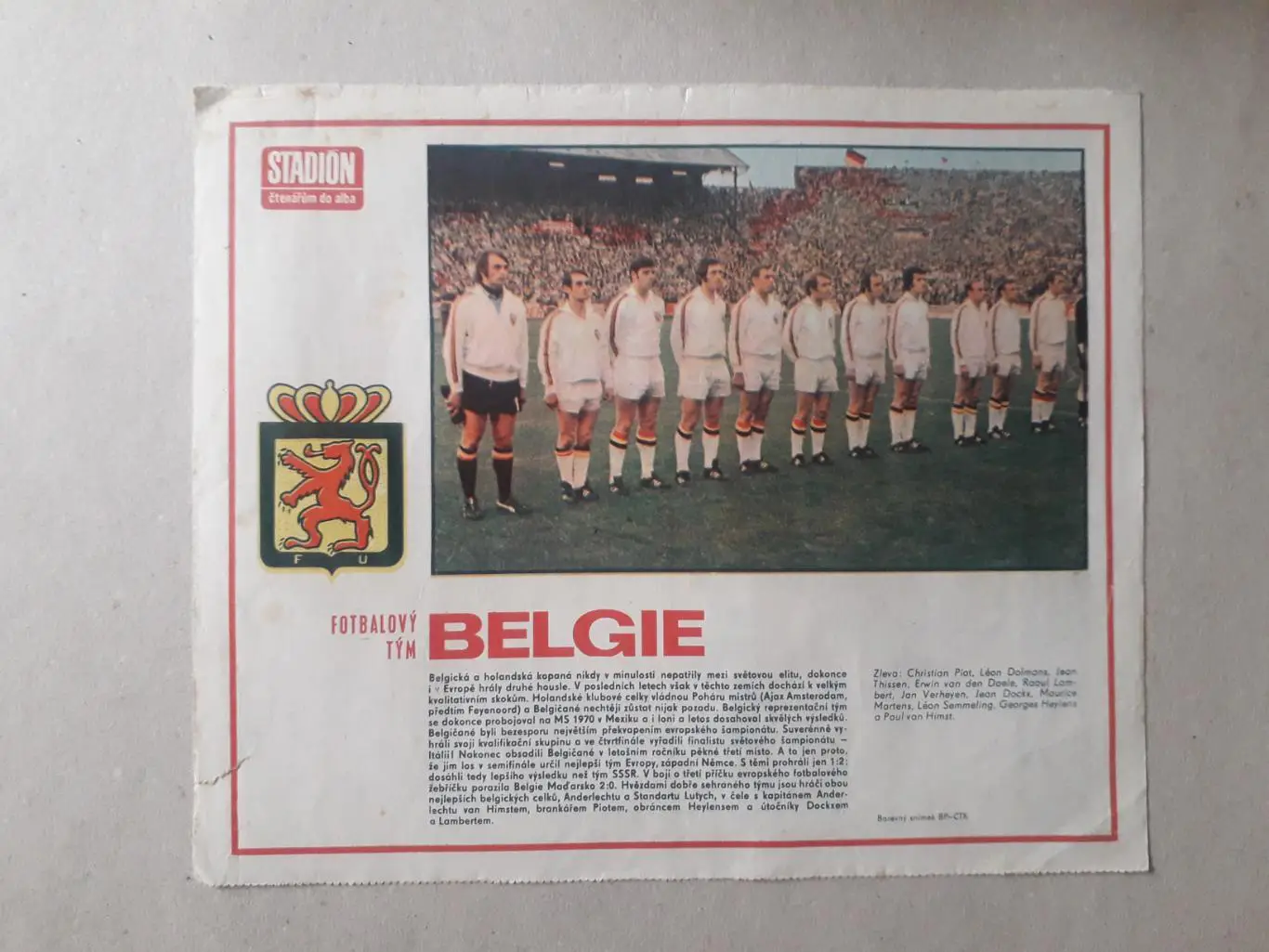 Журнал Stadion - Belgie