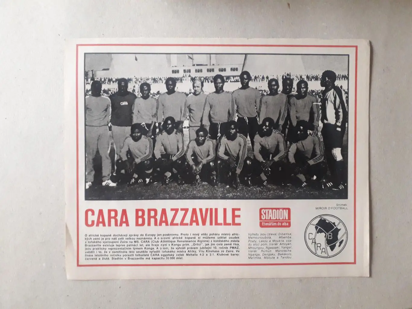 Журнал Stadion - Cara Brazzaville