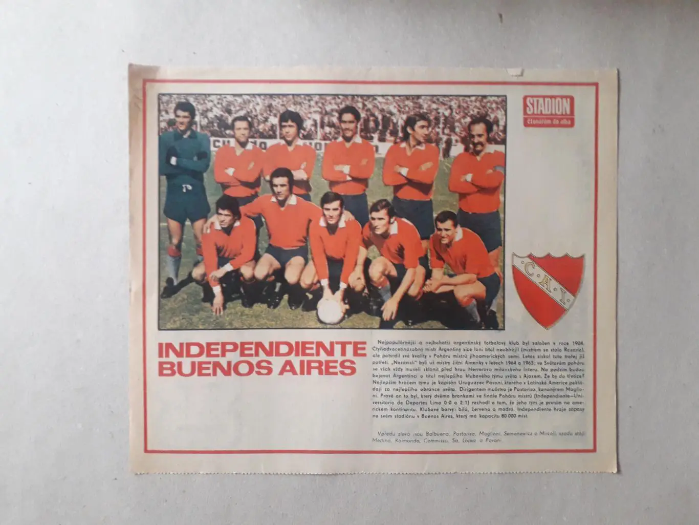 Журнал Stadion - Independiente