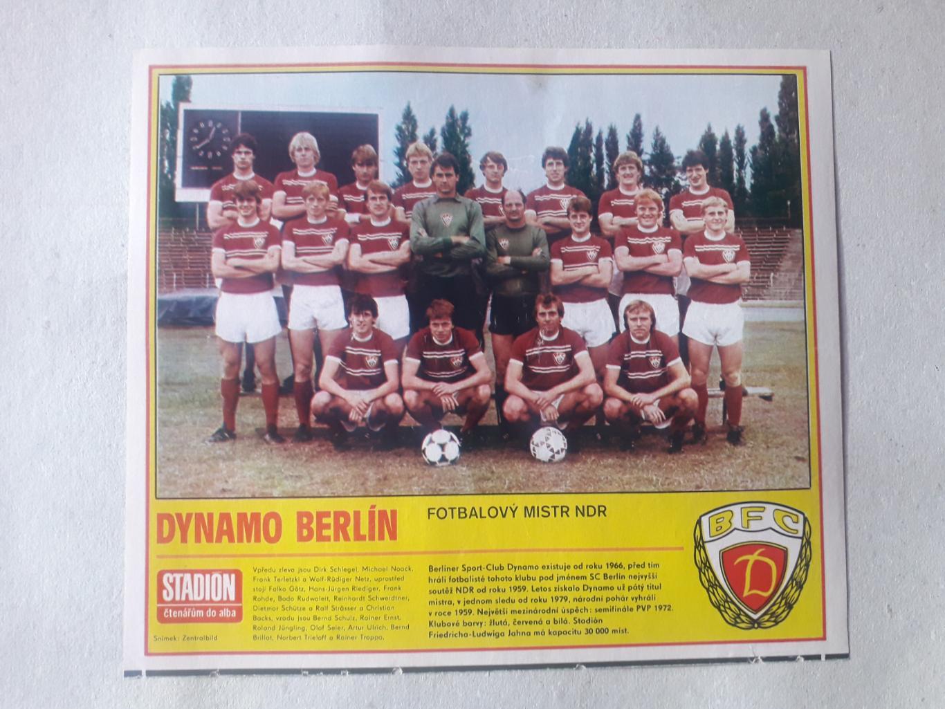 Журнал Stadion - Dynamo Berlin 12