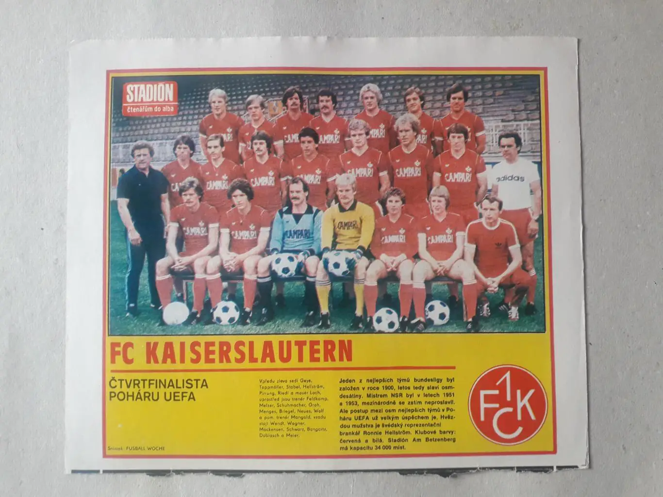 Журнал Stadion - Kaiserslautern 5