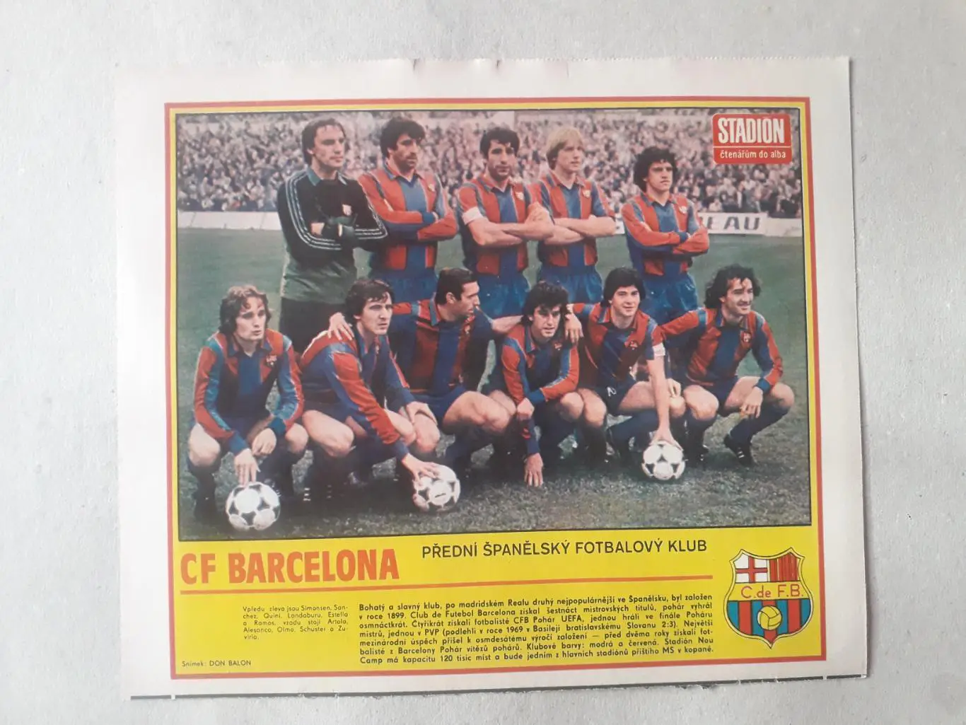 Журнал Stadion - Barcelona