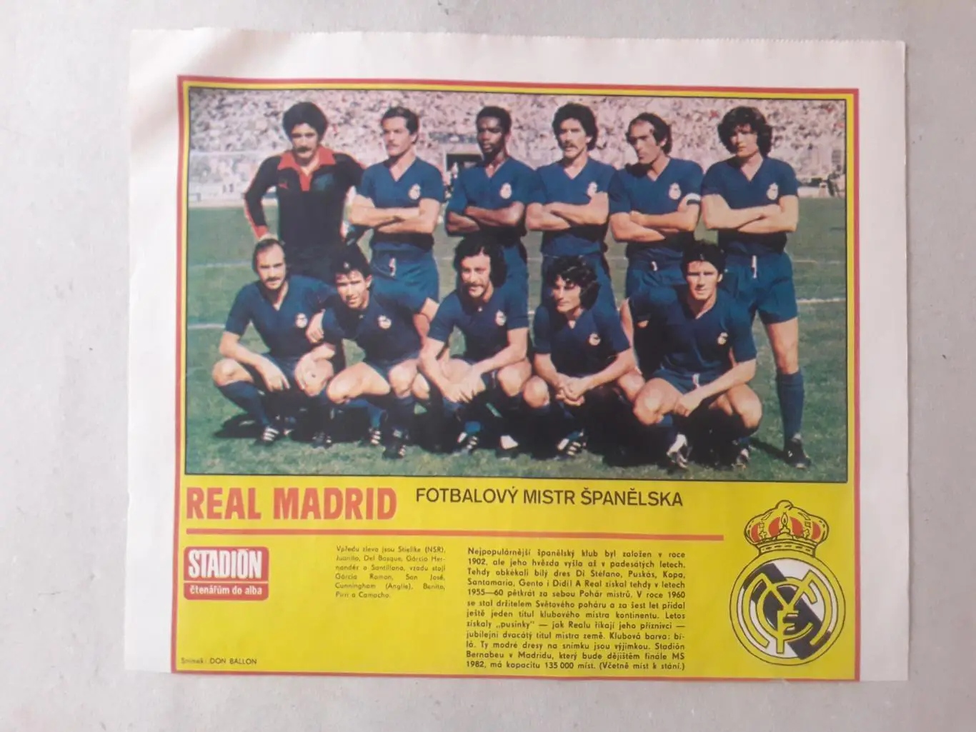 Плакат из журнала ,,Stadion-Real