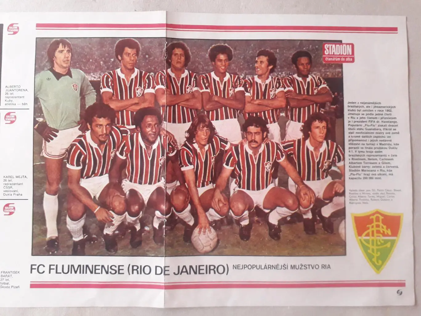 Плакат из журнала ,,Stadion- Fluminense