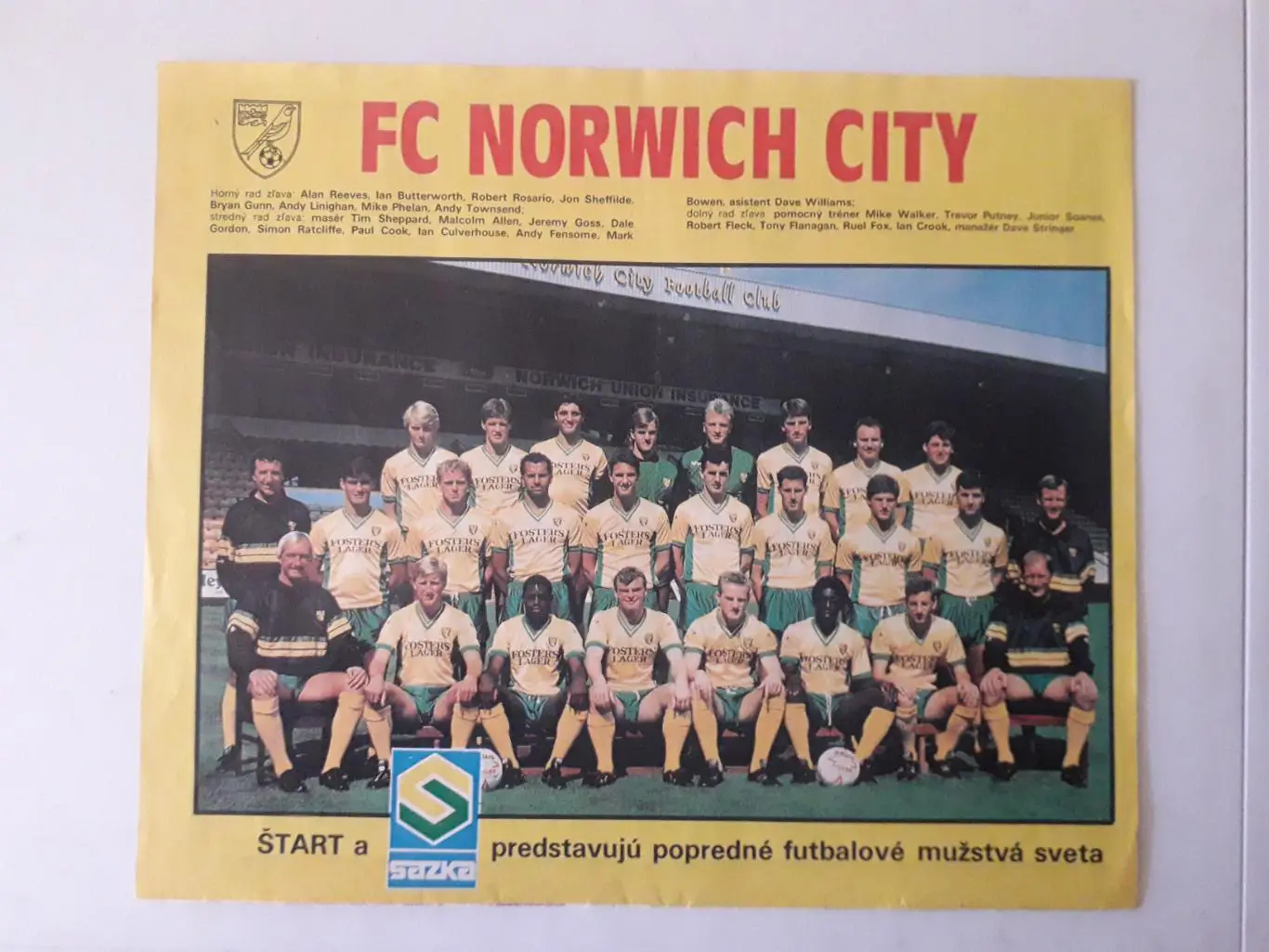 Плакат из журнала ,,Start- Norwich