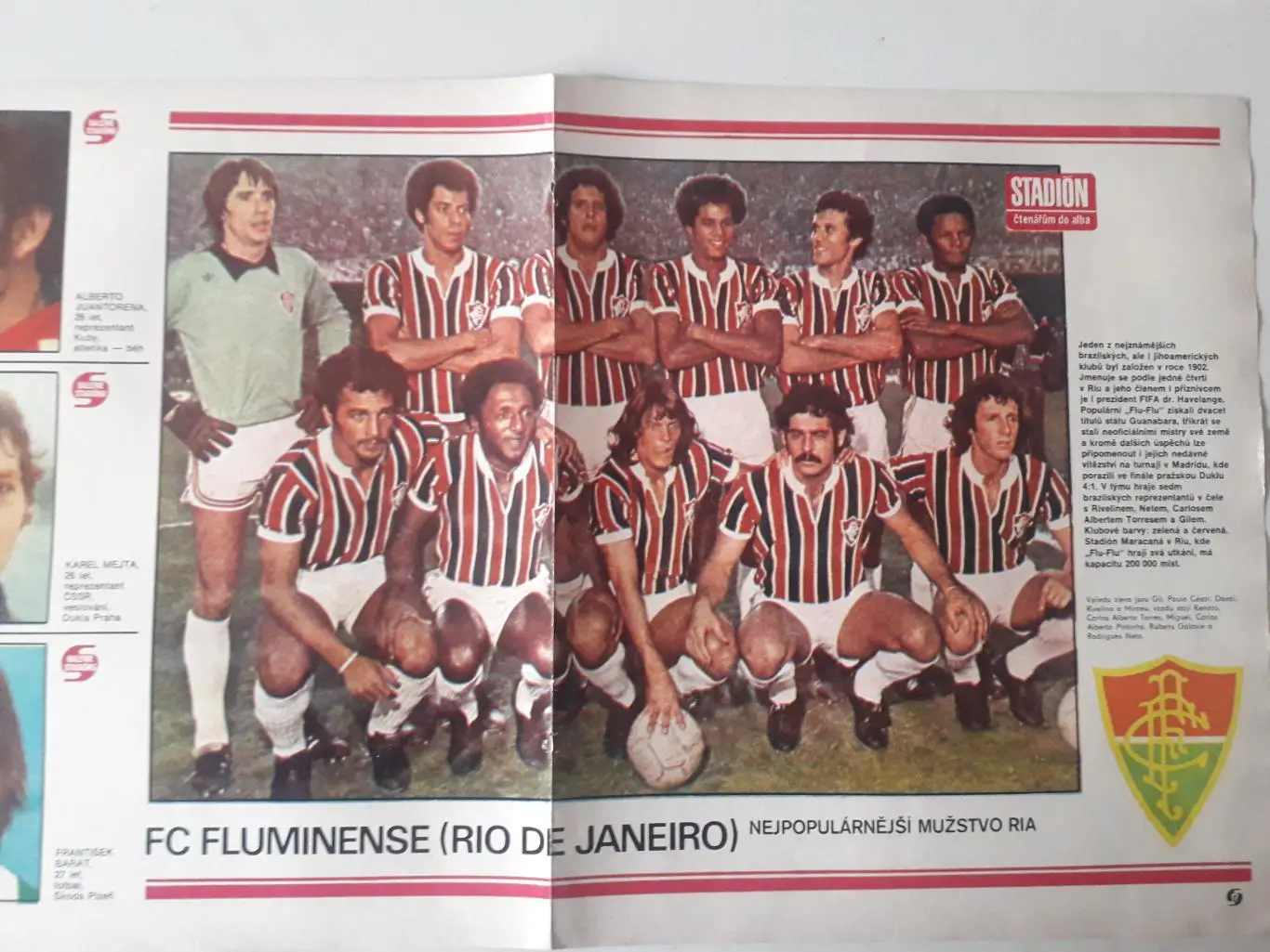 Плакат из журнала ,,Stadion- Fluminense