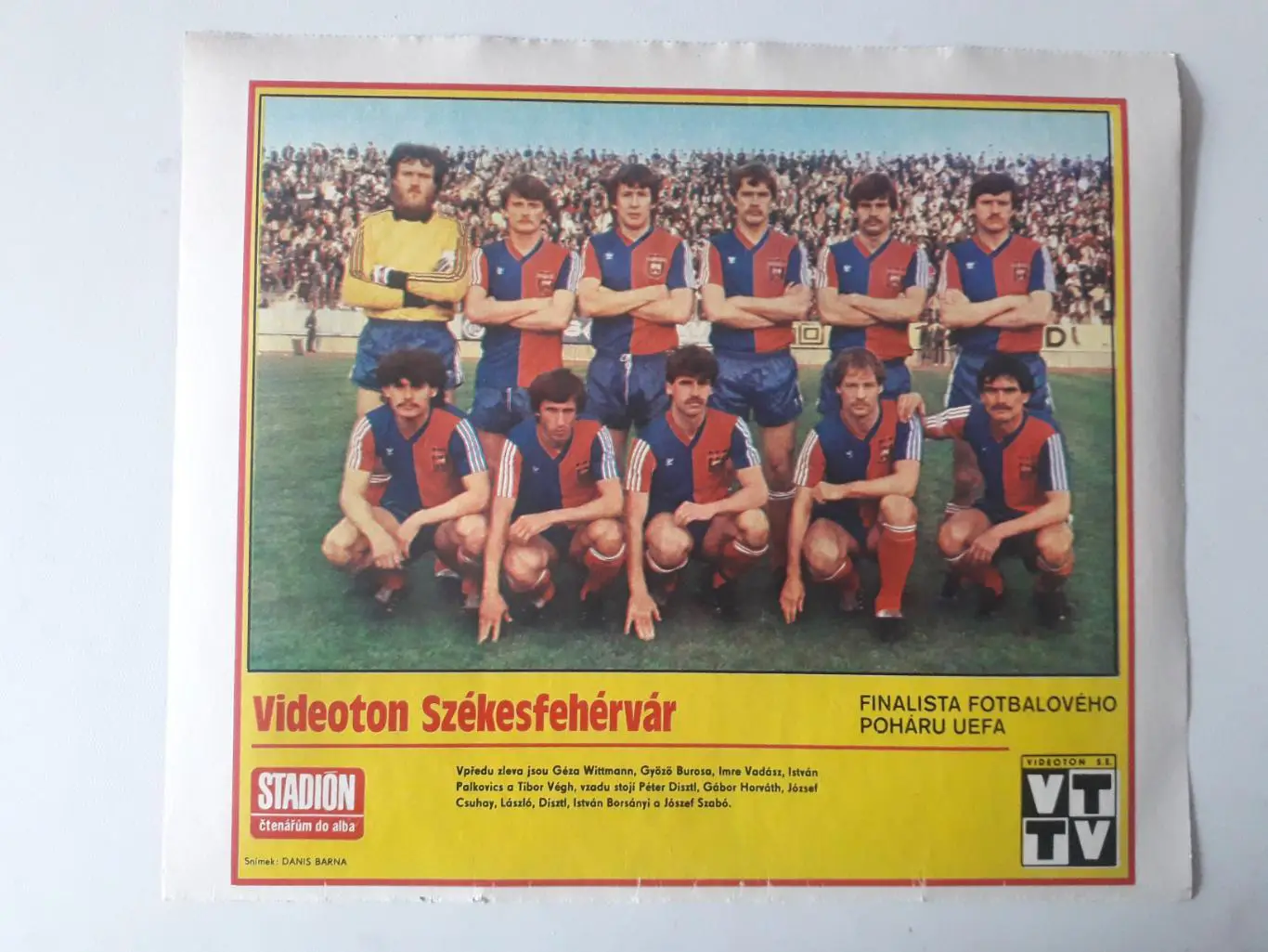 Плакат из журнала ,,Stadion- Videoton