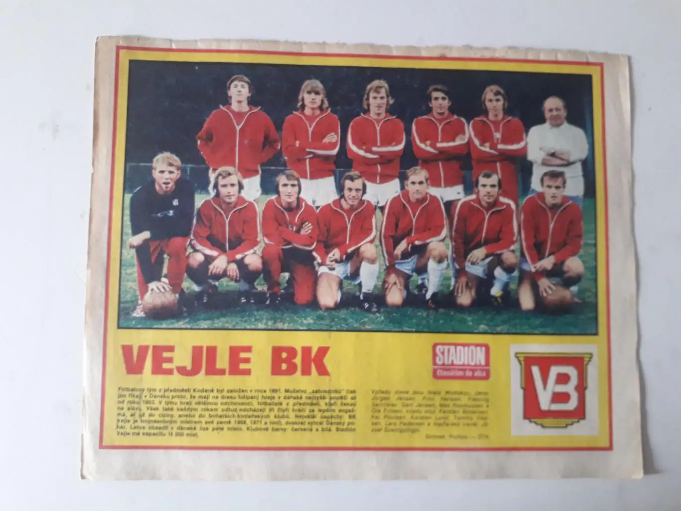 Плакат из журнала ,,Stadion- Vejle