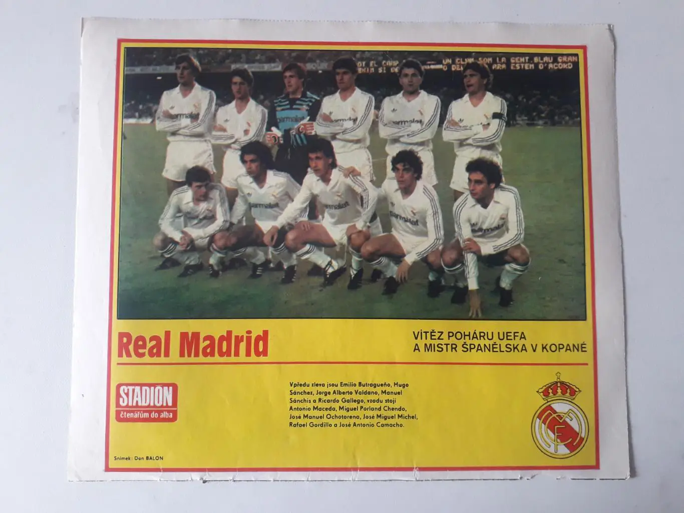 Плакат из журнала ,,Stadion- Real 4