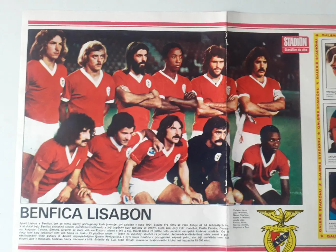 Плакат из журнала ,,Stadion- Benfica 2