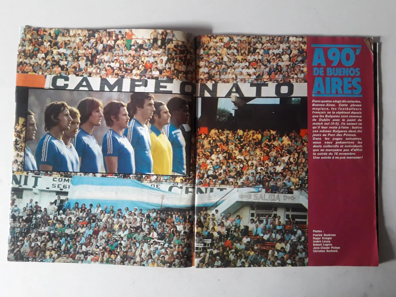 Football magazine nr.218/1977 plus A2 poster 1
