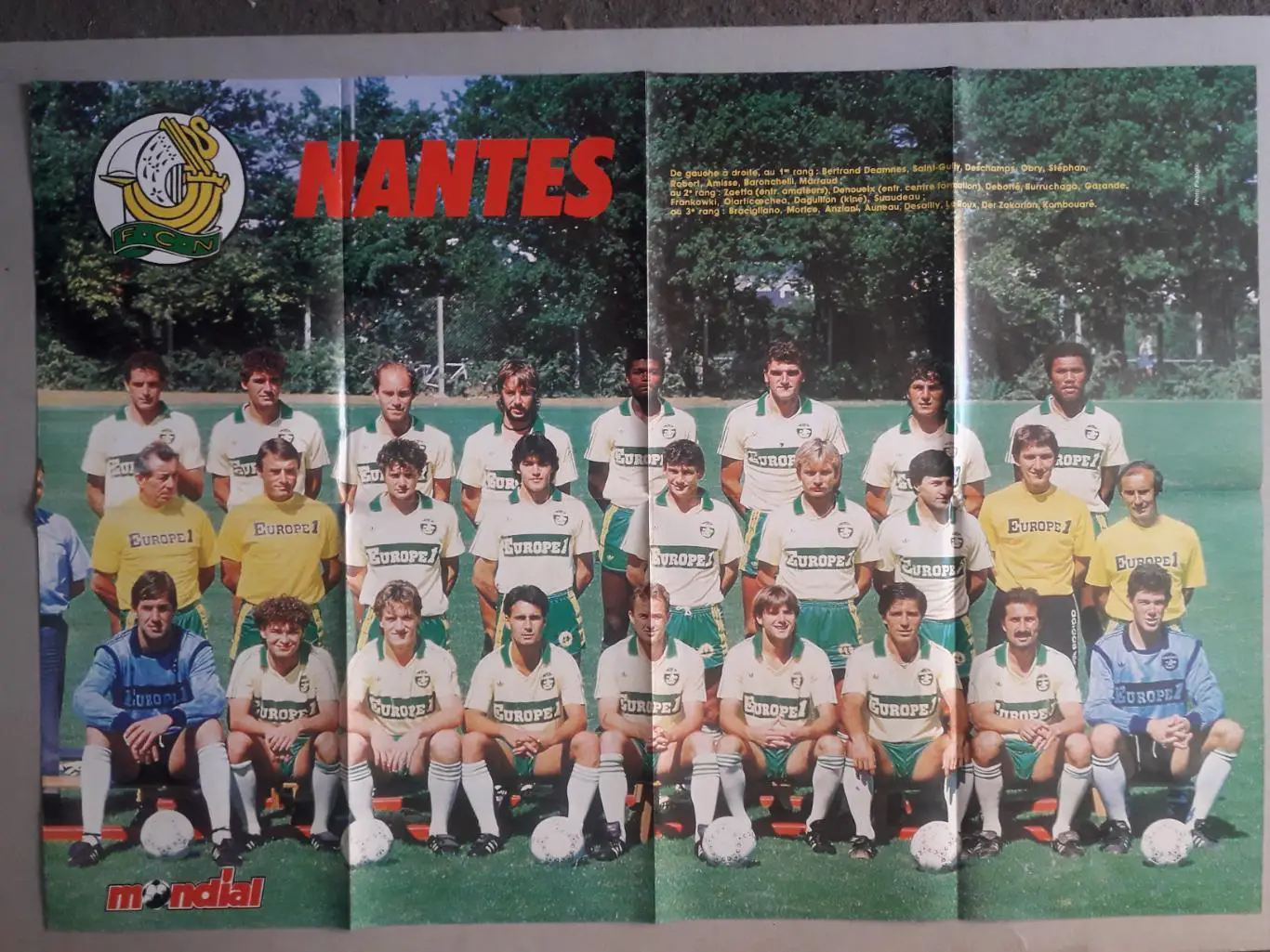 Poster A1 revue Mondial- Nantes, Ferreri