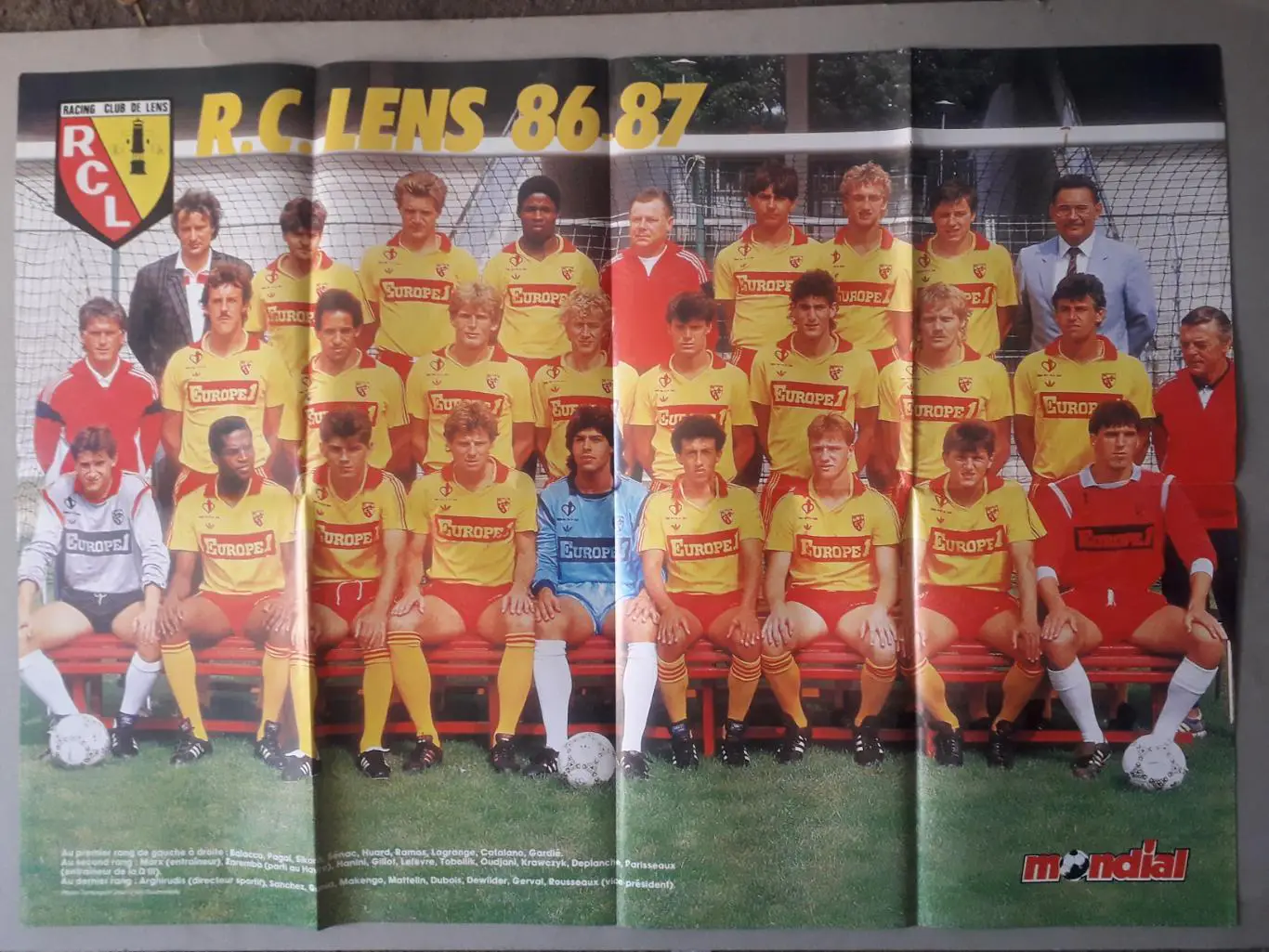 Poster A1 revue Mondial- Lille,Lens 1