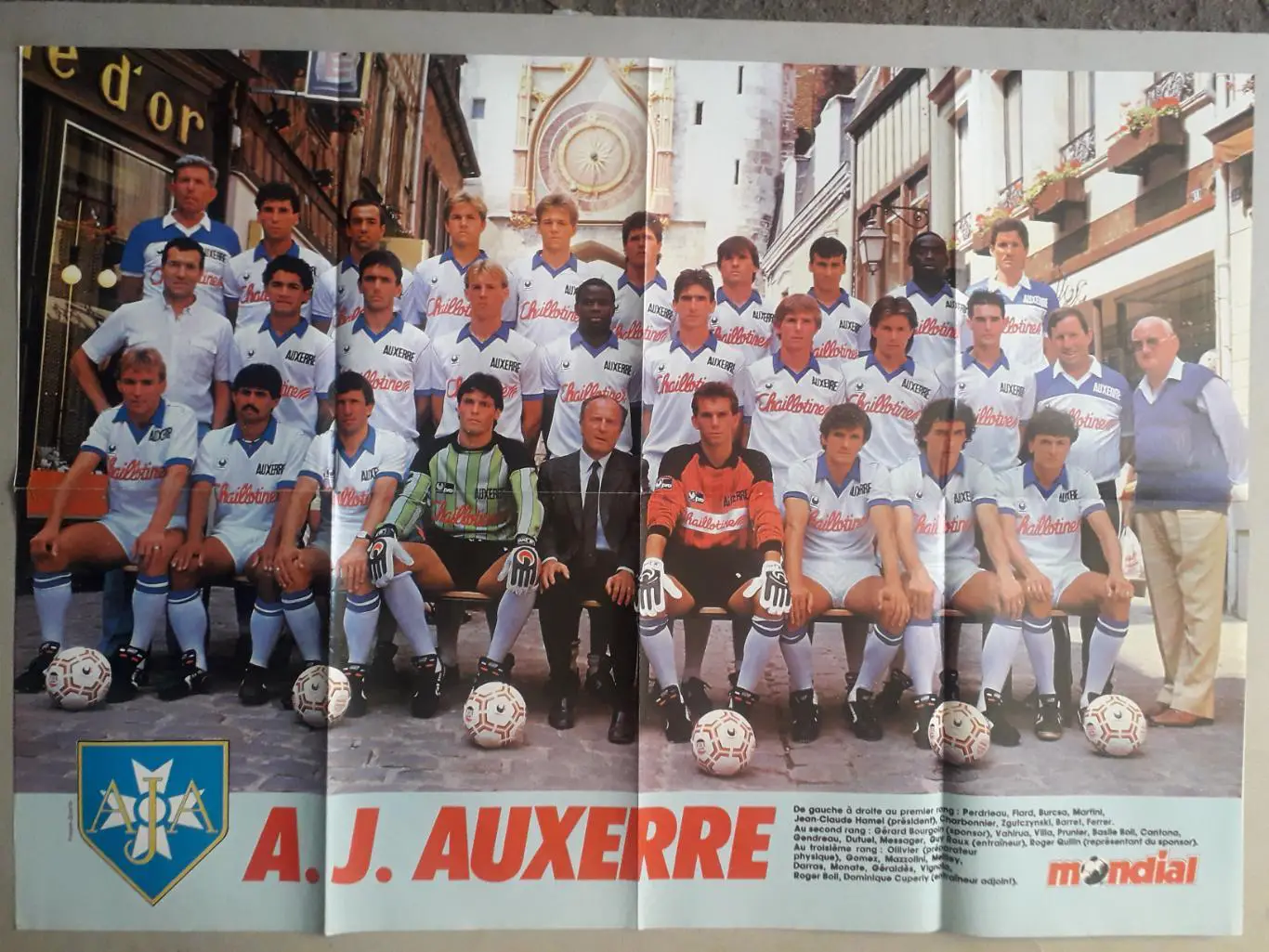 Poster A1 revue Mondial- Auxerre,Passi