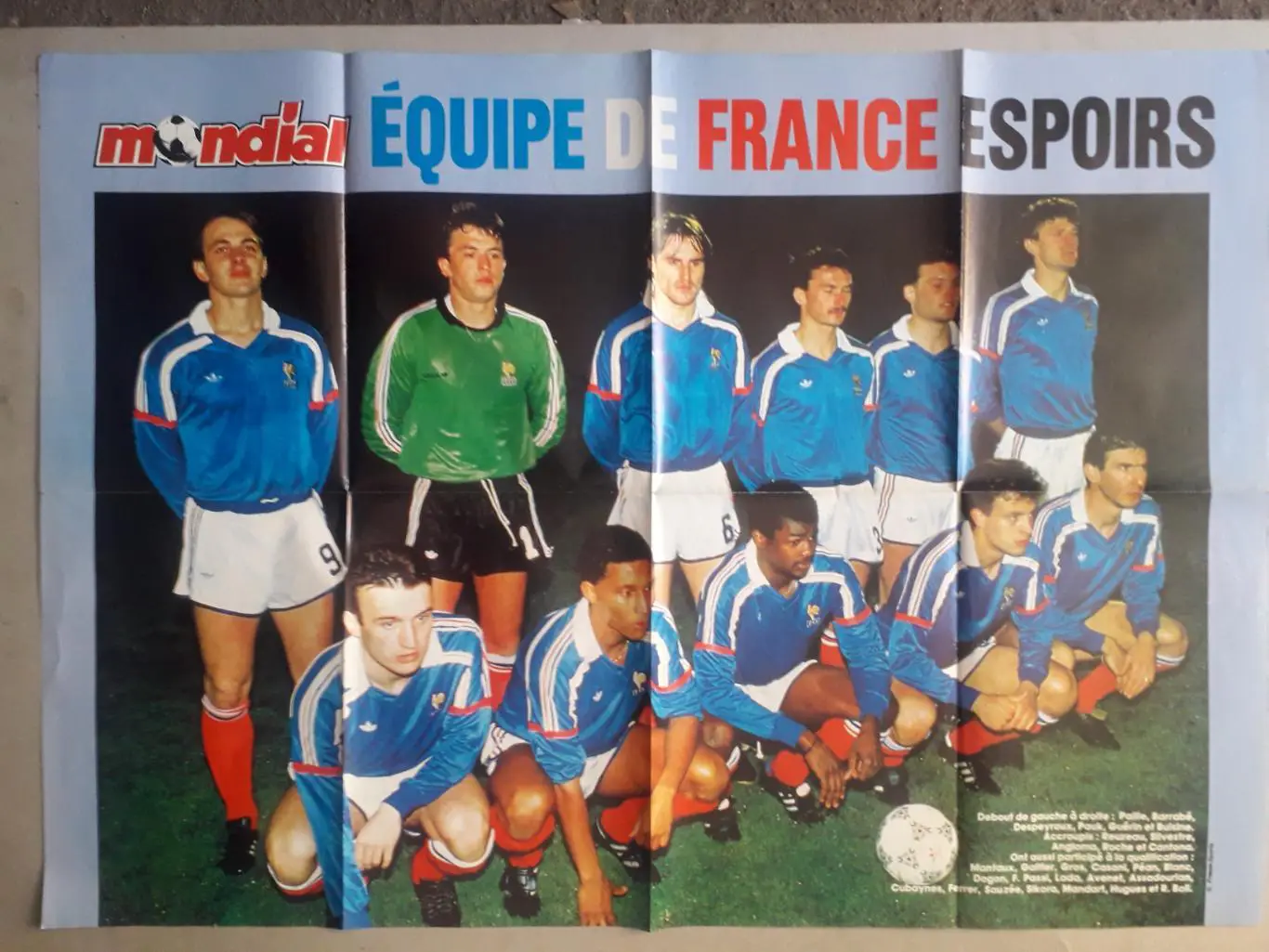 Poster A1 revue Mondial- Francie,Giresse