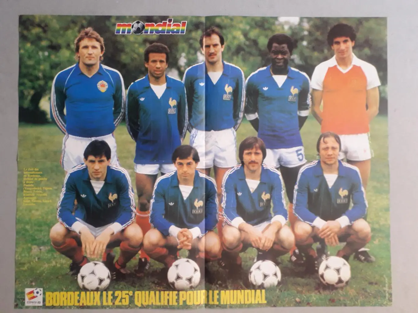 Poster A2 revue Mondial- Bordeaux players