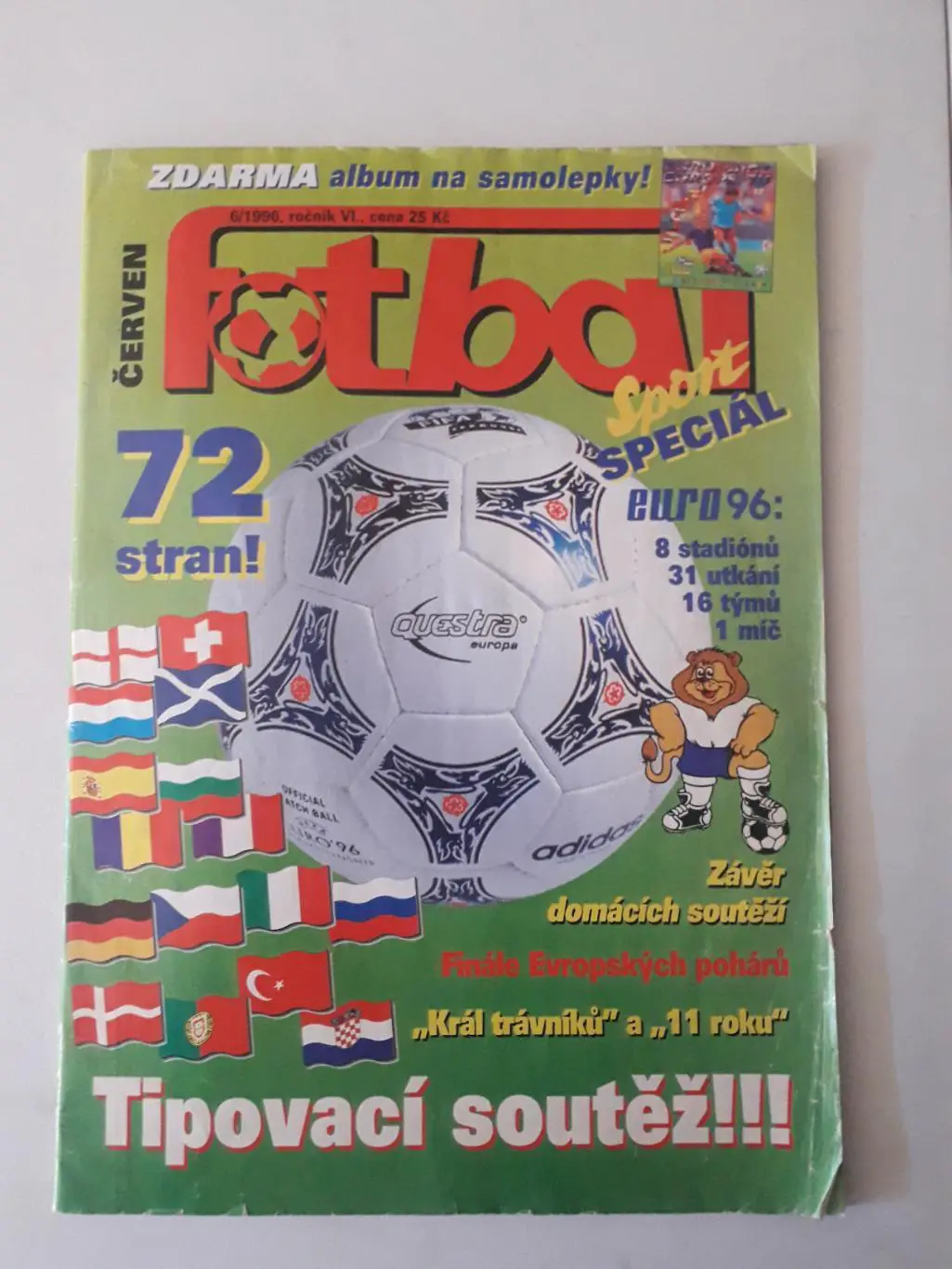 Fotbal sport- EURO 1996
