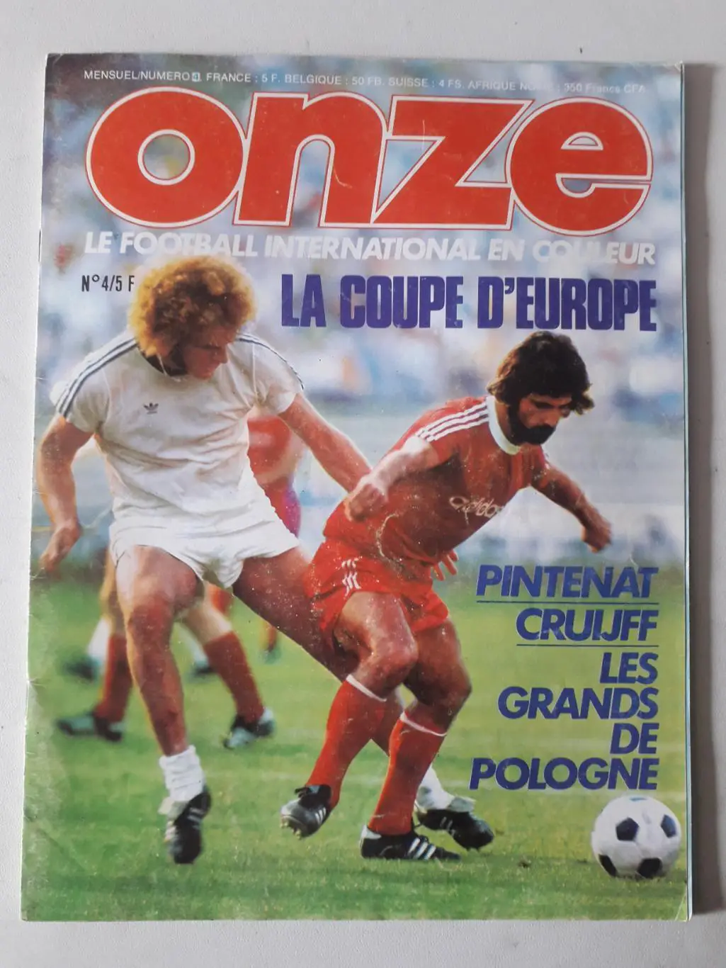 Magazine Onze nr.4- отсутствует плакат формата А2