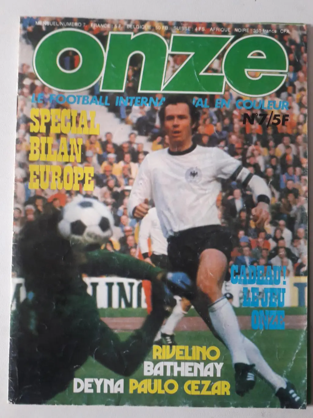 Magazine Onze nr.7- отсутствует плакат формата А2