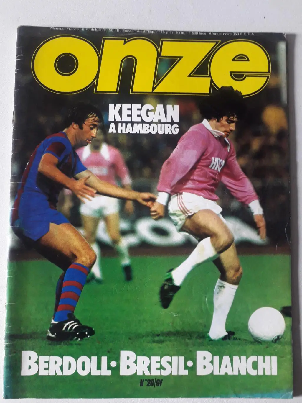 Magazine Onze nr.20- отсутствует плакат формата А2