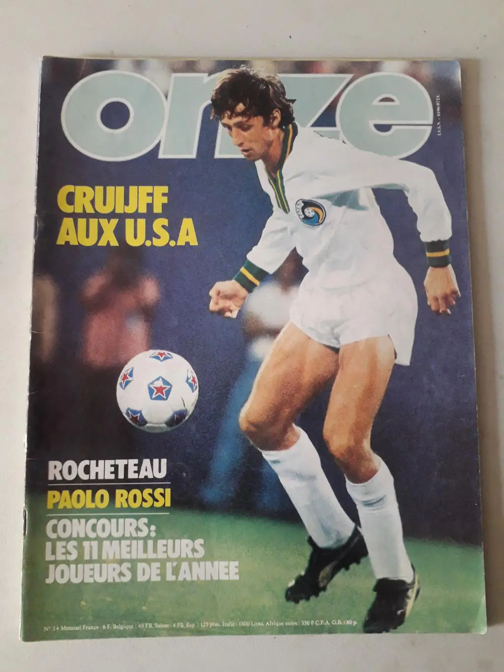 Magazine Onze nr.34- отсутствует плакат формата A1