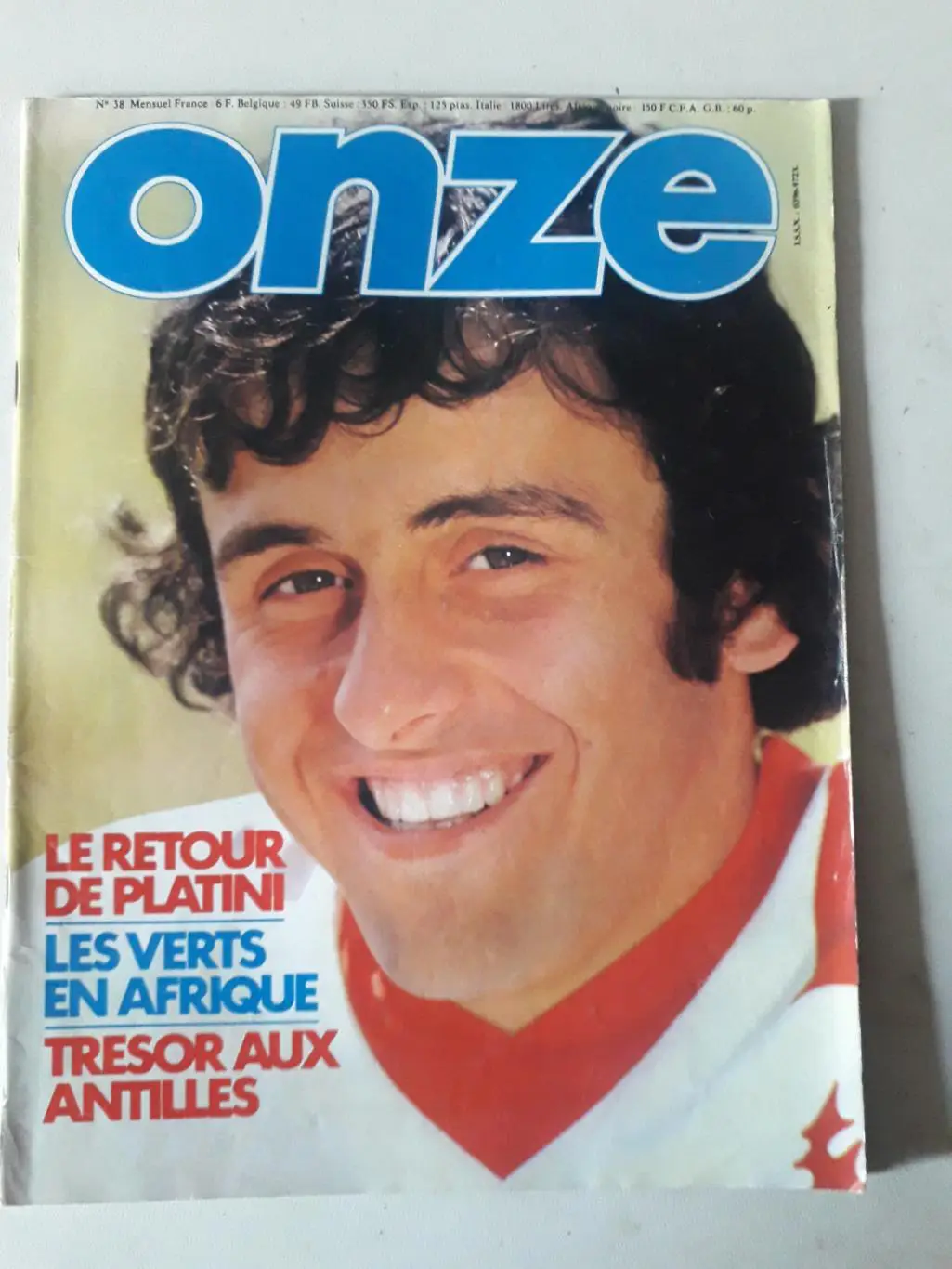 Magazine Onze nr.38- отсутствует плакат формата A2