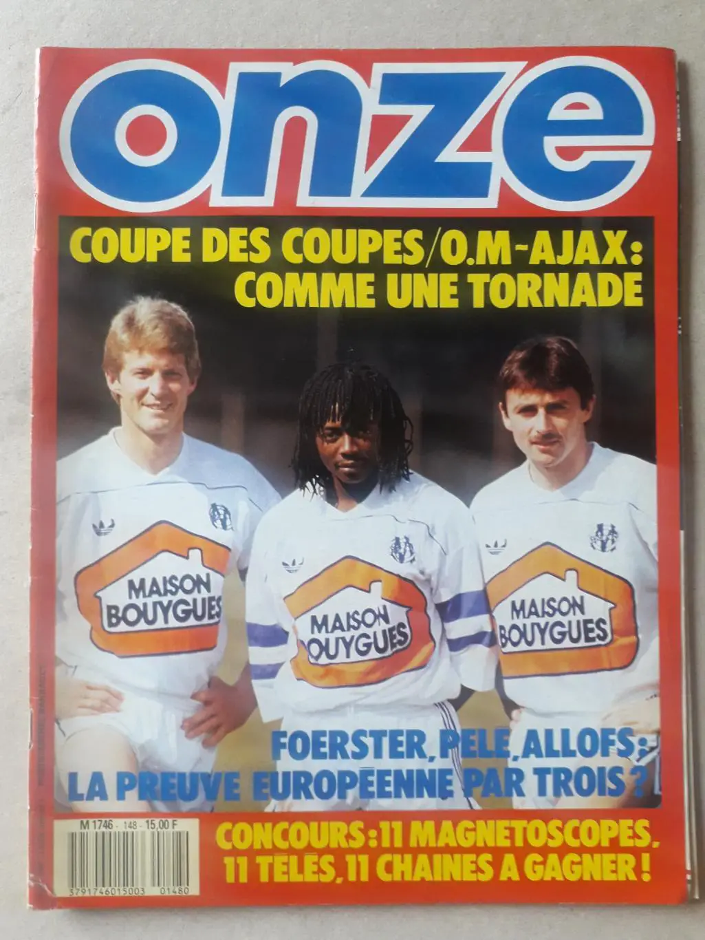 Magazine Onze nr.148- отсутствует плакат формата А2