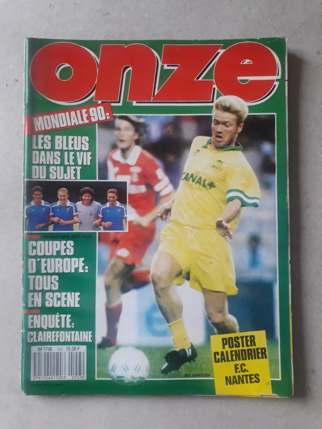 Magazine Onze nr.153- отсутствует плакат формата А2