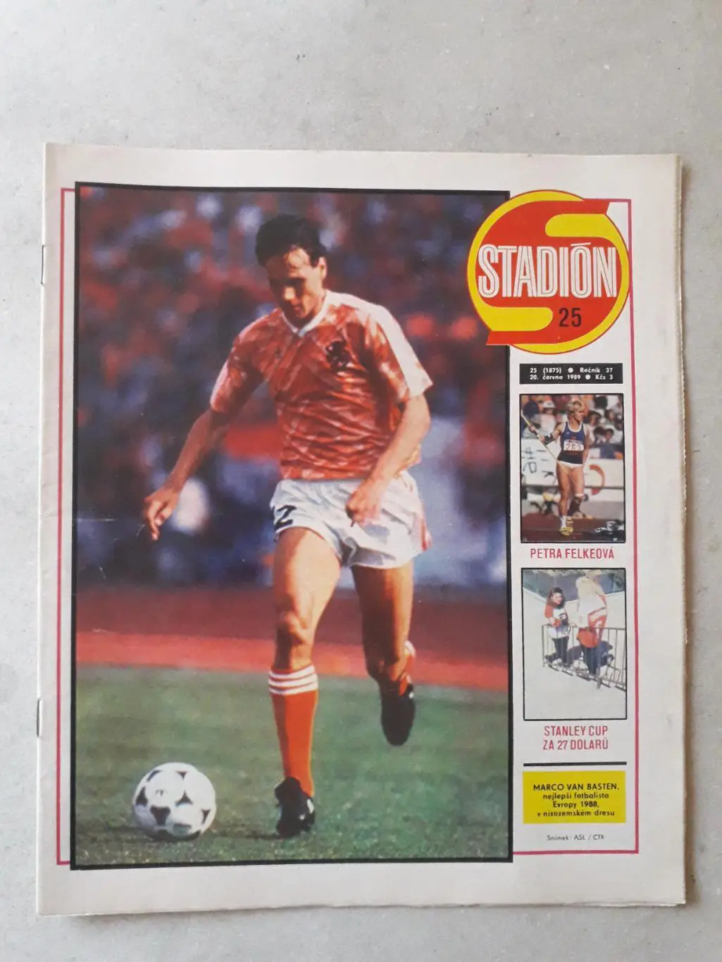 Журнал «Стадион» 1989 г., номер 25