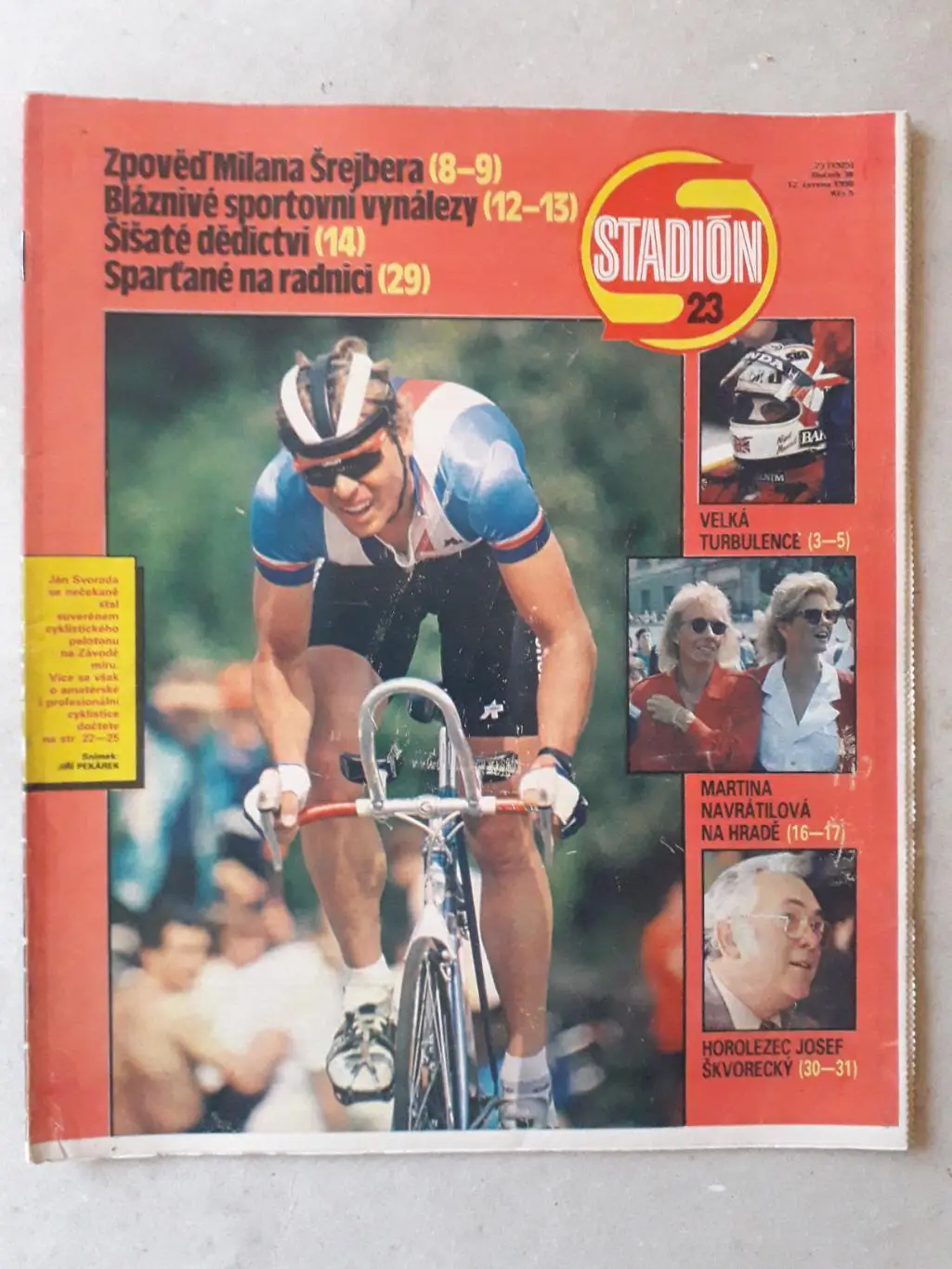 Журнал «Стадион» 1990 г., номер 23