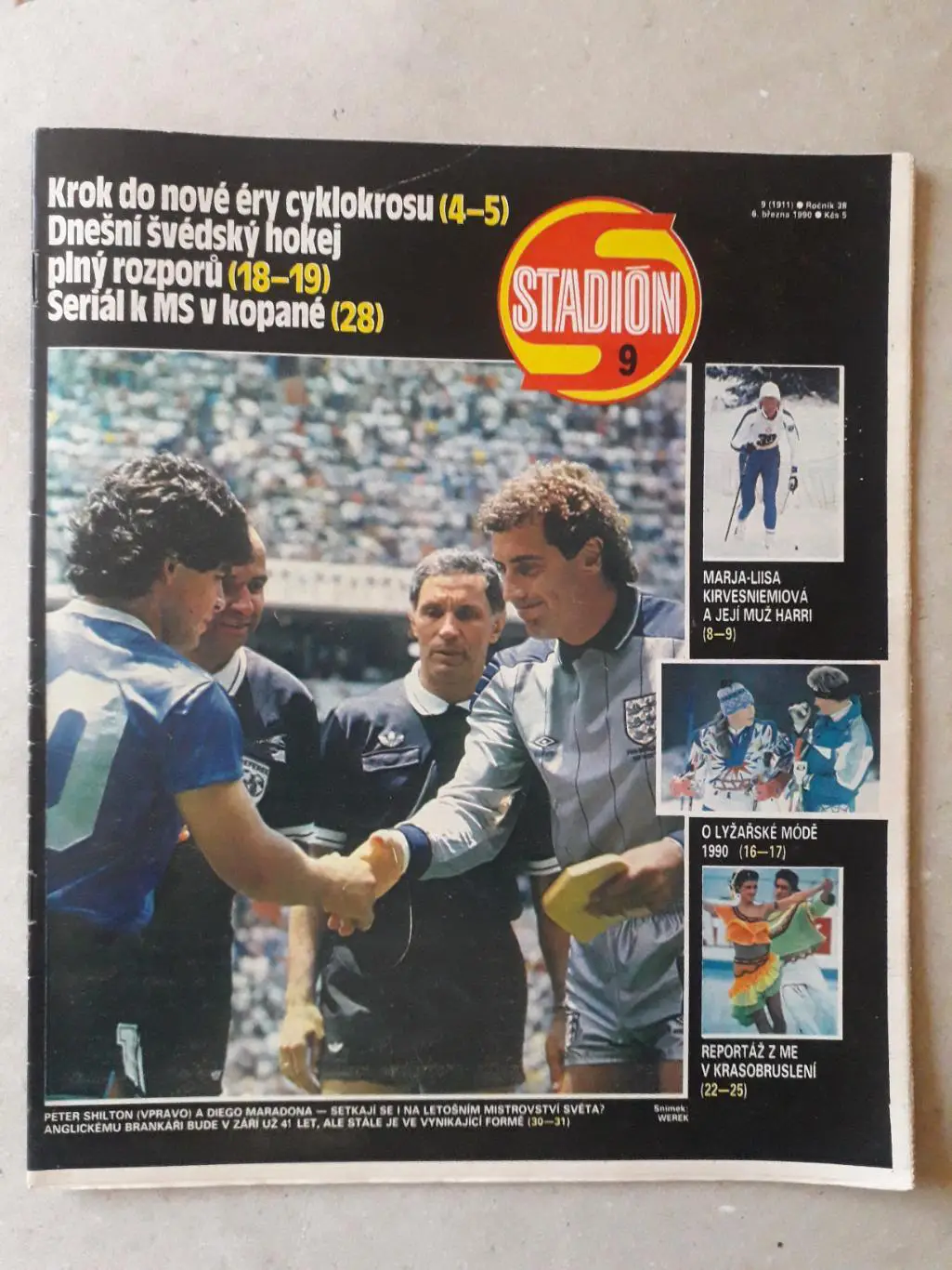 Журнал «Стадион» 1990 г., номер 9