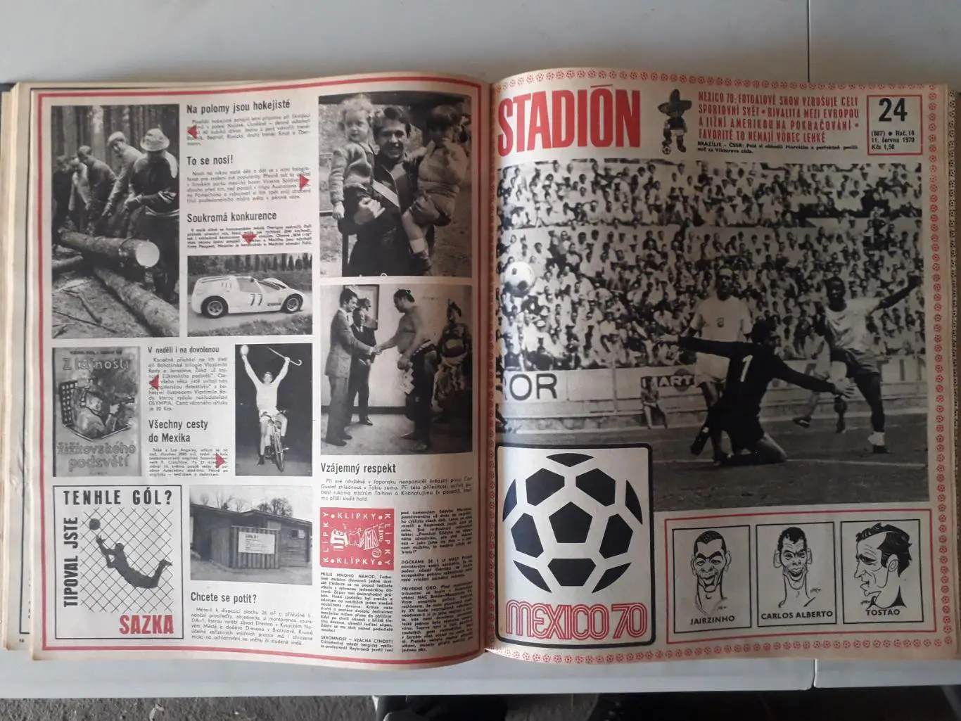 Журнал Стадион 1970 г. в книге. 5