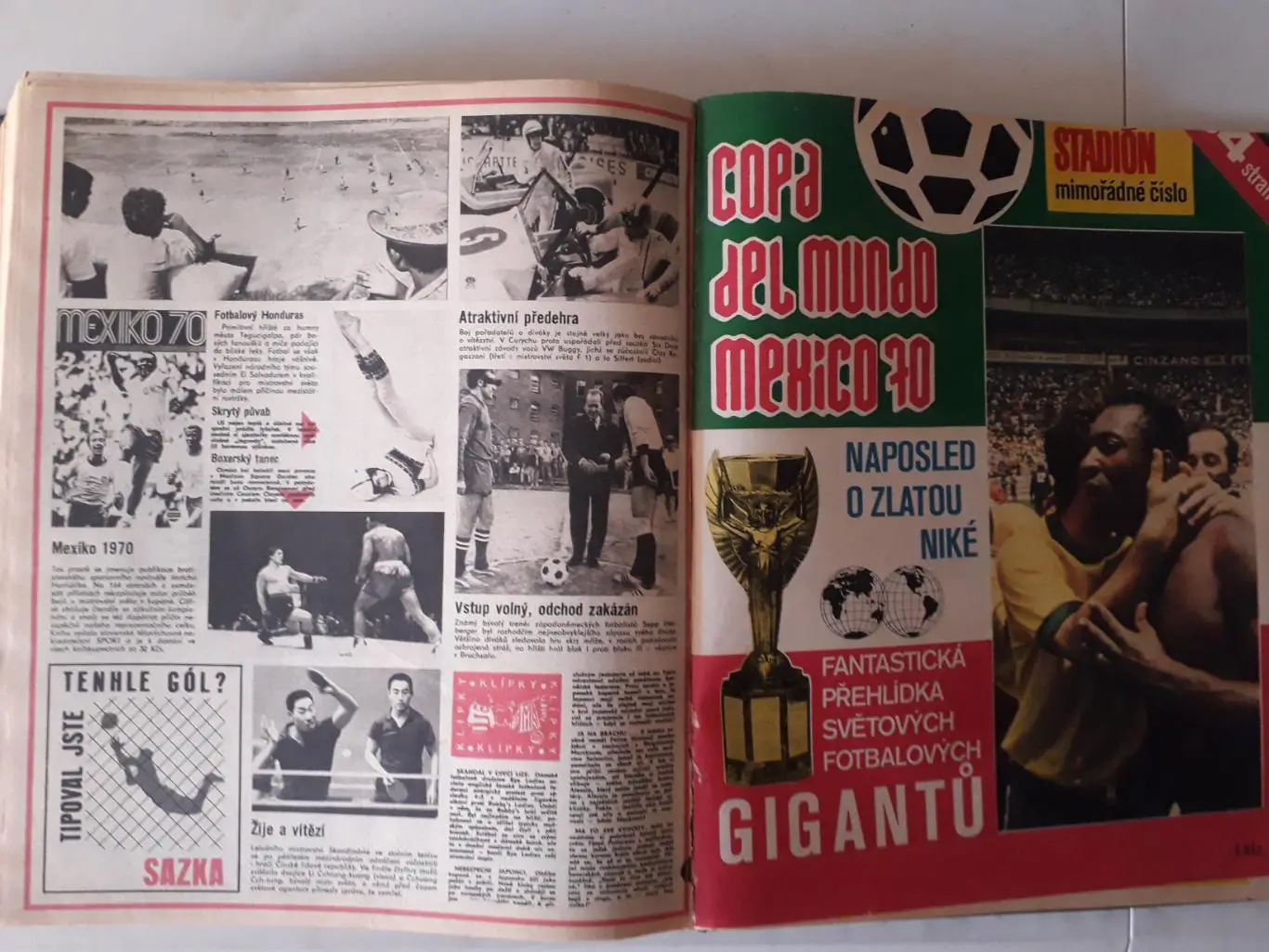 Журнал Стадион 1970 г. в книге. 6