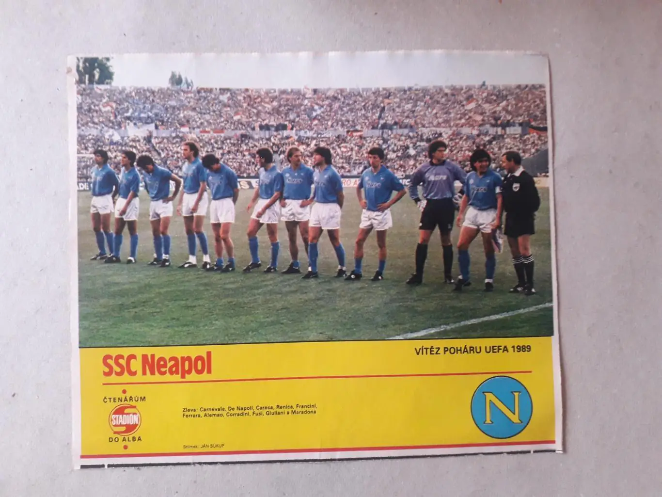 Постер из журнала ,,Stadion- Neapol
