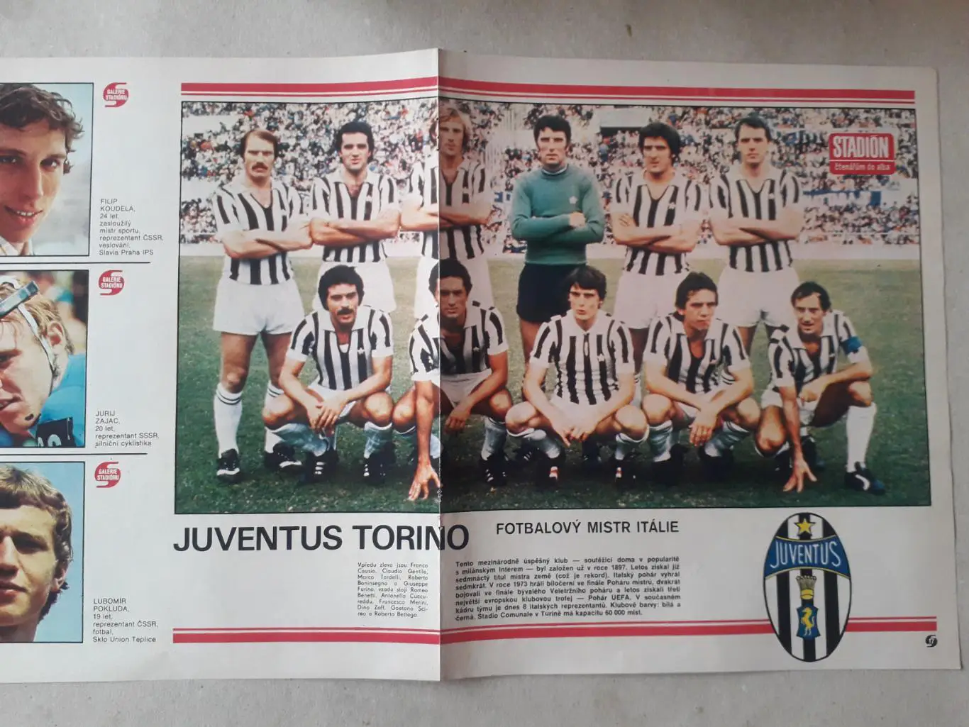 Постер из журнала ,,Stadion- Juventus 3
