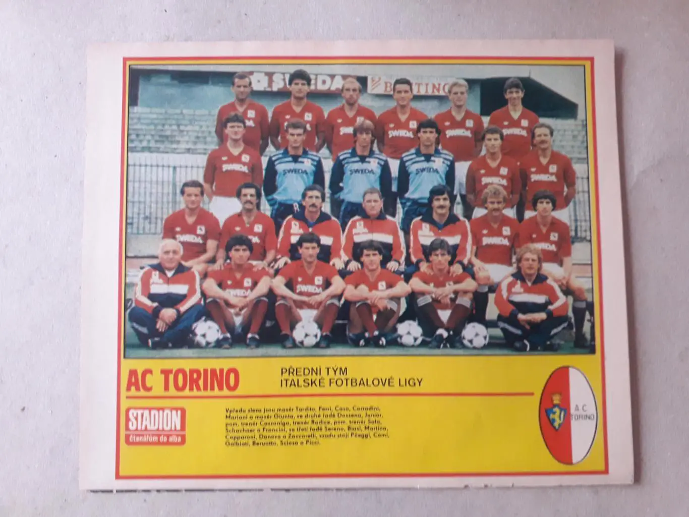 Постер из журнала ,,Stadion- Torino 2