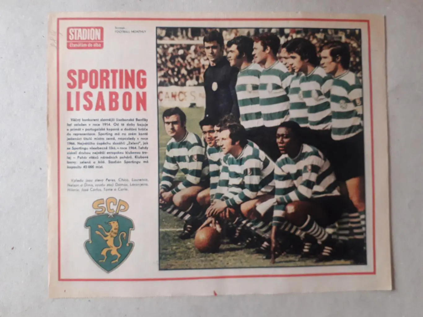 Постер из журнала ,,Stadion- Sporting 2