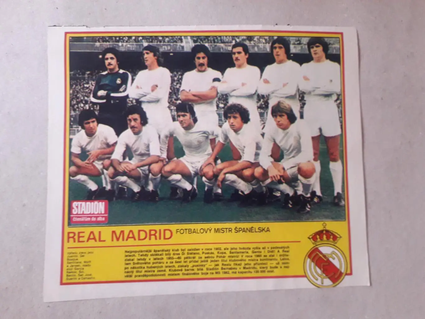 Постер из журнала ,,Stadion- Real 2