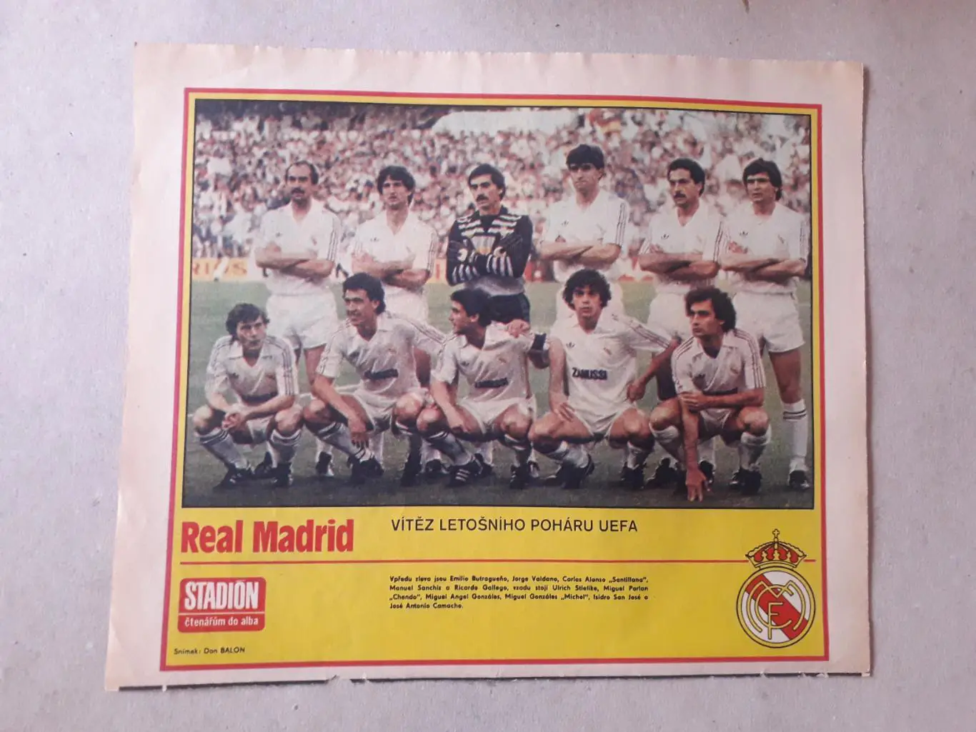 Постер из журнала ,,Stadion- Real 3