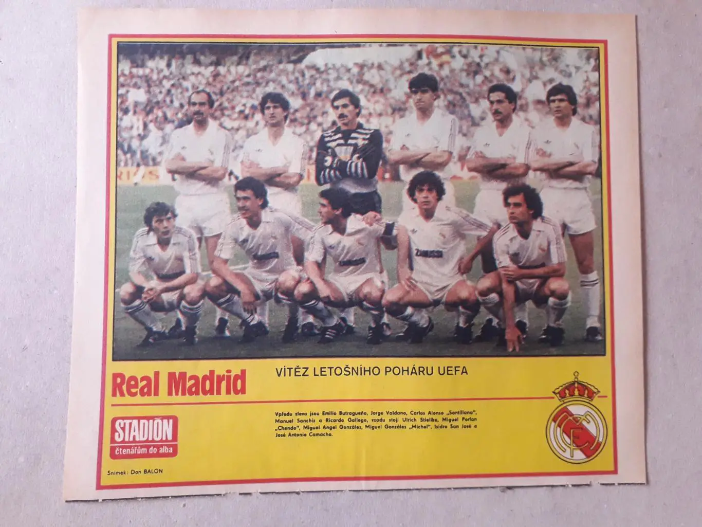 Постер из журнала ,,Stadion- Real 4