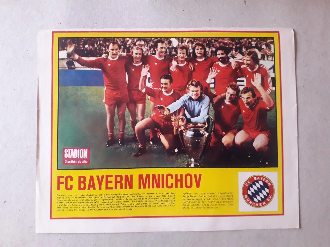 Постер из журнала ,,Stadion- Bayern 2