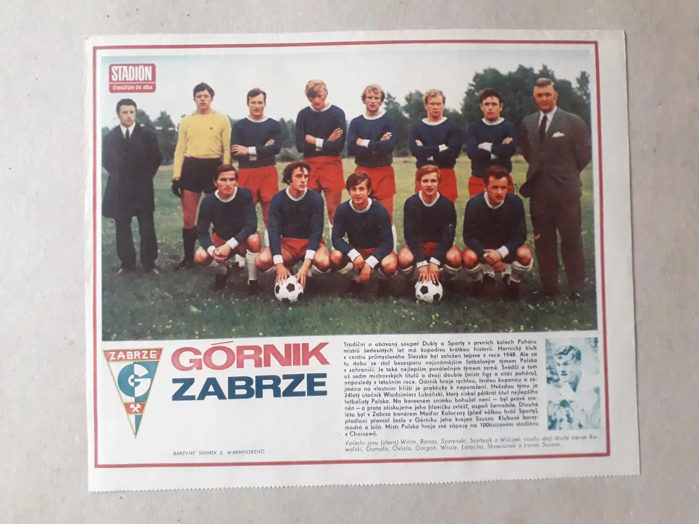 Постер из журнала ,,Stadion- Gornik 3