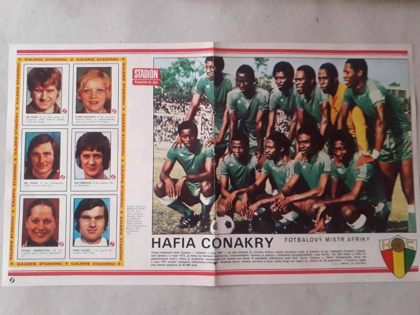 Постер из журнала ,,Stadion- Hafia