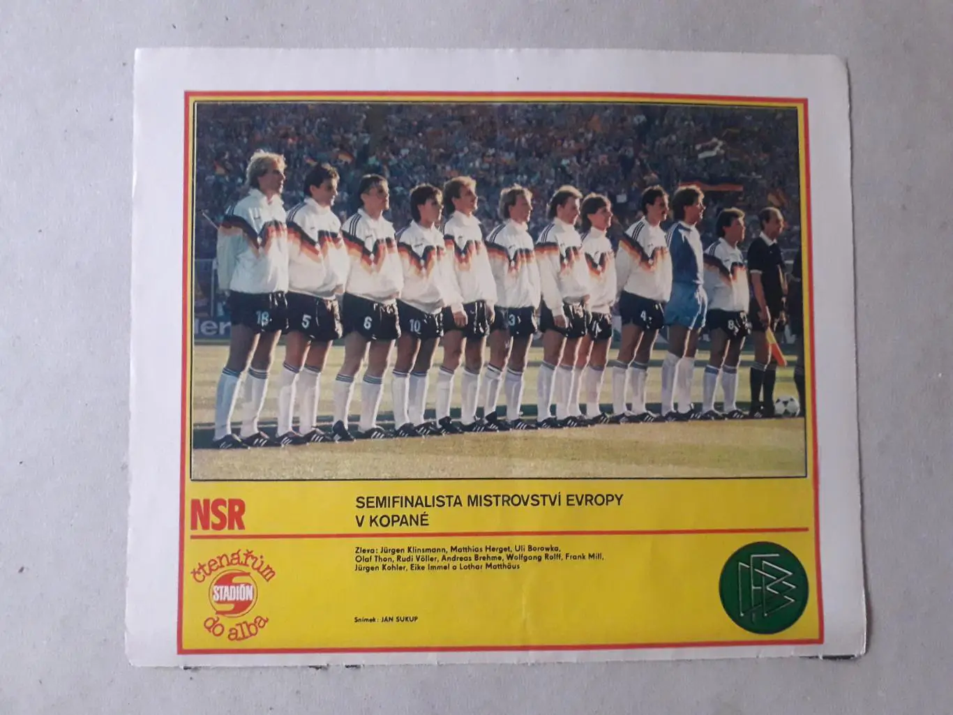 Постер из журнала ,,Stadion- Germany 5